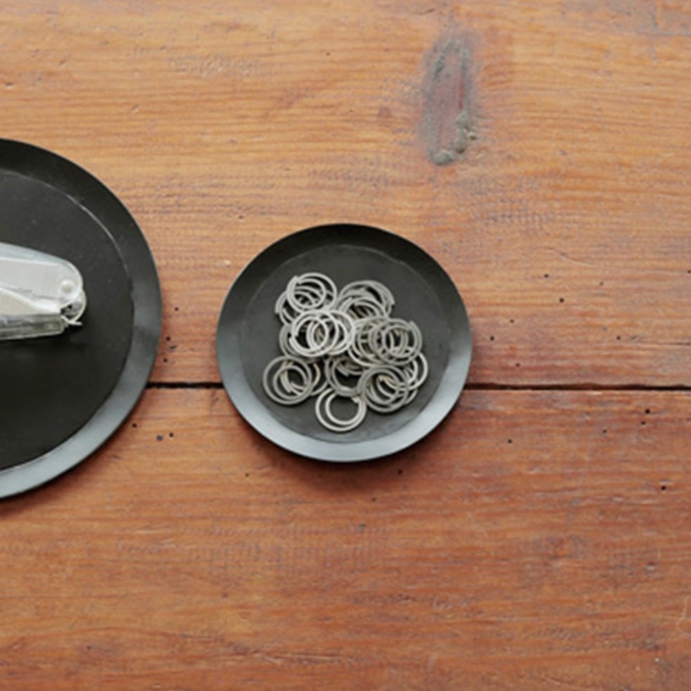 Fog Linen Metal Tray Round Small